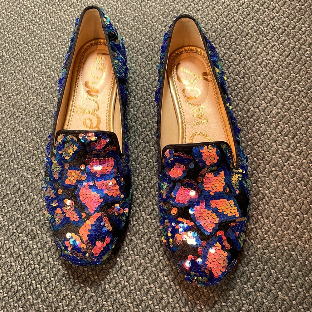 Sam Edelman sequin slip on shoes